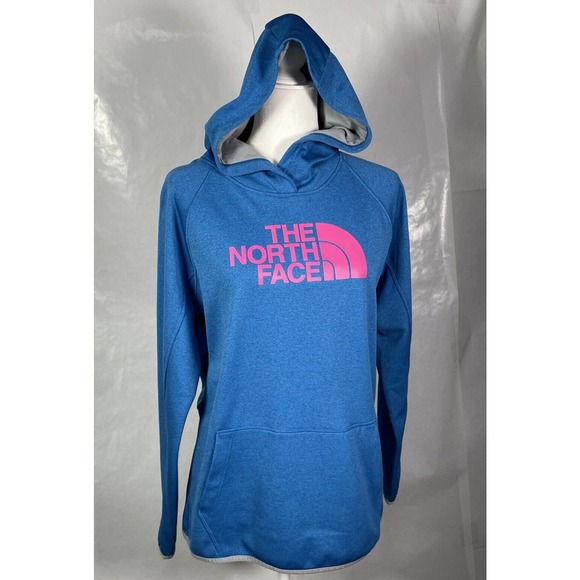 RARE The North Face Endurance Challenge Gore-tex Women Hoodie L Large Blue Pink - Picture 2 of 14